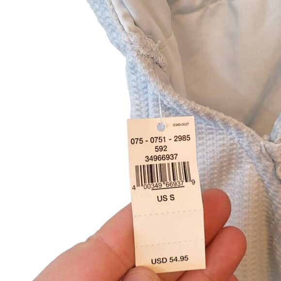 Aerie Light Blue Lace Trimmed One Piece Swimsuit Size S NWT - Picture 4 of 5